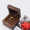 Jewelry Box Creative Wooden Ring Earring Box Pendant Jewelry Storage Box Black Walnut Earring Case Solid Wood Boxes sea ship DAS318