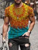 T-shirt a maniche corte vintage da uomo 2021 Summer New Fashion Harajuku magliette con colletto stampato O per uomo Koszulka