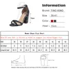 Sandals Summer Women Ankle Strap Lattice Ladies High Heels Shoes Woman Cross Open Toe Cover Female 2021