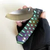 Sınırlı Özel Sürüm Ağır Katlanır Bıçak Rogue Shark SCK Güçlü S35VN Blade Titanyum Kolu Açık Ekipmanları Taktik EDC Avcılık Bıçaklar Kamp Araçları