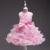 Robe de fleur de rose d'été pour filles robes enfants robes de bal vêtements princesse de mariage robe de fête de fête pour enfants 6456371