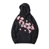 Cherry Blossom Sakura Imprimer Sweats à capuche Harajuku surdimensionné Streetwear Sweatshirts Automne Hommes / Femmes Coton Sweats à capuche CS704 210930