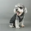 ドッグアパレルファッション夏の薄いTシャツカジュアルブラックメッシュ子犬服通気性犬の服