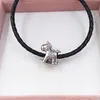 925 jóias góticas de prata esterlina Fazendo suprimentos Pandora Balking Horse DIY Slap Animal Twists Bracelet for Women Chain Pony Contas 798437C00 Annajewel