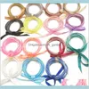 Bracelet Sell 5Pcs All Weather Bangles Filled Sile Bowknot Jelly Summer H5B02 Charm Bracelets Pe0Fi