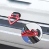 Auto Decorative Tow Hook Towing Barrs Trailer Ganci Adesivo Triangle Racing Ring Towed Bar Attrezzo per la mano per il veicolo universale