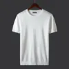 T-shirts Fashion Summer Men T-shirt Stickade Korta Ärmar Tröja Solid Färg Pullover T Shirt Casual Tees D224