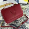 Messenger Torby Torebka Kobiety Torba Złoty Metalowy List Wzór Prawdziwej Skóry Gładki Powierzchni Zwykły Łańcuch Crossbody Purse Przenośna Dekoracja Sprzętowa