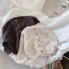 男の子と女の子春秋のセーター赤ちゃん子供ニットカーディガン服韓国のスタイレットウィストの形服211204