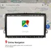 9 "2Din Araba Radyo Android 9.0 GPS Navi Araba Multimedya Oynatıcı VW Volkswagen Golf Polo Passat B6 B7 Touran Stereo