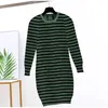 5 Colors Womens Fashion Dress Casual Letter Printing Dresses 2022 Autumn Winter Long Knitted Shirts Girls Spring Clothes 28