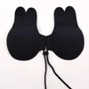 Patch de soutien-gorge Invisible en silicone, coussinet de levage de poitrine, couverture de mamelon en silicone, patchs de poitrine d'oreille de lapin, 5 couleurs