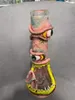 2022 Haishah 3d Eye Design Bong Szkło Handmade Character Bongs Water Rury Dab Rigs Bowl