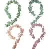Gęsty liść sztuczne kwiaty girlandy faux jedwabne winorośle ręcznie robione girlandy zieleń ślub dekoracyjny kwiat db706