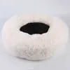 Super Soft Pet Bed Kennel Dog Round Cat Winter Warm Sleeping Bag Long Plush Puppy Cushion Mat Portable Supplies Accessories 211025