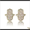 Jewelrygold Plated Designer Custom 925 Sterling Sier Women Zircon Cactus Stud Earrings Dff0671 Drop Delivery 2021 J1Isq
