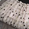 Girls Dress Abitare stelle Filato Filato Princess Stitching Straps Fluffy per Toddler 210528