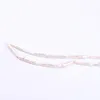 1Strand / lote AA Qualidade Branca Elongada Natural Pérola Pérola Solta Beads DIY para Jóias fazendo Pulseira Colar