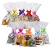 Gift Wrap STOBOK 200pcs 15x25cm Cello Treat Bags Clear Cellophane Storage Pouch For Cookies Candies Craft