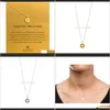 Kettingen hangers sieraden drop levering 2021 mode gesneden kompas hanger met kaart goud kleur nobel en delicate choker ketting 5985