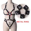 Belts Bdsm Adjustable Handmade PU Bandage Sexy Body Chest Harness Women Leather Strap Gothic Garter Belt Erotic Lingerie290B