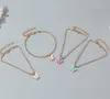 Sweet Butterfly Anklet Rhinestone Браслет Boho Beach Acrylic Braclets для женщин Девушки Сандалии Ноги Браслеты оптом