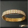 الأساور 12 قطعة الكثير 3 صف مجوهرات الزفاف مرنة بلورات الراين الممتدة سوار BANGLE GLONE