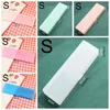 Simple Multifunction Transparent pencil case Frosted Plastic Pink Green White Blue Pencils Pens Storage Box Bag Holder School Office Stationery Supplies JY0634