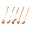 Brosses de toilette supports ménagers en bois long brosses de la maison de cuisine de cuisine outils de nettoyage de salle