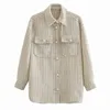 Women Chic Loose Plaid Jacket Coat Pearl Decorate Vintage Outerwear Tops Batwing Long Sleeve Jackets With Pockets 210415