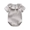 Retailwhole neonate pagliaccetto neonato volant neonato pagliaccetti di cotone tutine tuta tute bambini designer vestiti bambini2819452