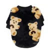Dog Apparel Pet clothes autumn and winter new bipedal thickened plush cotton-padded jacket bear printing T2I52969