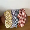 Handduk Retro Färg Matchande Long-Staple Bomull Hudvänlig Checkerboard Plaid Badhanddukar Mjukt Absorbent Face Washcloth