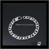 Bangle armbanden sieraden en stijlvolle titanium stalen punk zware heren armband hiphop nachtclub 0169 drop levering 2021 oqijc