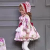 4 PCS Espagne Robe Filles Royal Costumes Enfants Princesse De Mariage Robes D'anniversaire Parti Dentelle Robe Fille Bébé Fille De Noël Vêtements 210331