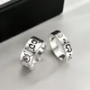 Anillo de calavera fantasma para hombre y mujer, anillos con letras, regalo para pareja de amor, accesorios de joyería de moda, tallas de EE. UU. 5-11