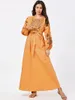 Ethnische Kleidung Plus Size Islamische Kleidung Muslimisches Maxikleid Kaftan Robe Pakistan Türkisch Türkei Dubai Stickerei Abayas Für Frauen Ethnisch