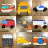Enkel Fidget Toy Push Bubble Sensory Stress Relief Roliga handleksaker för vuxna barn 2022