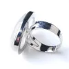 Wojiaer Oval Natural Gem Stone Wit Crystal Finger Rings Party Ring For Men Women Sieraden Z9169