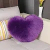 Love pillow multicolor heart-shaped plush pink imitation wool modern minimalist sofa and comfortable cushion size 35*44cm