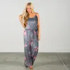 Vrouwen Zomer Jumpsuits Volledige lengte Casual Print 210419