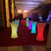 D60*H110cm rechargeable RGB LED luminous cocktail table furniture bar coffee indoor or outdoor decoration