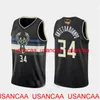 Giannis masculino Antetokounmpo 2021 Finals Jersey costurou camisas de basquete baratas S, M, L, XL, XXL