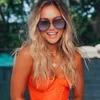 Muelle Marca Espejo Gafas de sol Piloto para Mujeres Moda Viajes Viajes Gafas degradados Gafas Mujer Mujer