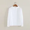 Lente Korea Mode Vrouwen Lange Mouwen Borduurwerk Peter Pan Collar Casual Shirts 100% Katoen Mori Girl White Blouse S578 210512