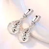 925 Sterling Silver Moonlight Opal Tears Drop Dangle Kolczyki Biżuteria