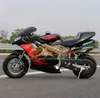 4-Stroke Mini Motosiklet Spor Küçük Lokomotif Superbike Moto Bisikletleri El Başlamak 49cc 50cc Benzinli Motobike Kart Çocuk Hediye Yarış Scooter 2021 Yeni Gelenler
