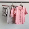 Summer Pajamas for Women Satin Silk Striped Sleepwear 2 Pieces Set Sleep Tops Pants Pjs Ladies Night Wear Loungewear Home Suit