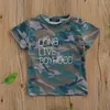 0-5Y Summer Toddler Baby Kid Boy T-shirts Short Sleeve Letter Camo Tee Casual Child Boys Clothing Costumes 210515