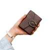 Portfele 2021 kobiet krótki wzór krokodyla Hasp portfel damski kopertówka torebka prosta moda kobieta luksusowa moneta hurtowa